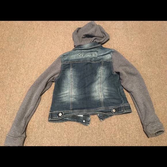 Wallflower Jean/ Sweater Hoodie Jacket Jr Med - Picture 5 of 5